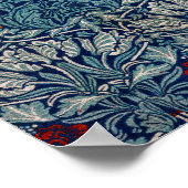 Tulip en Roos, William Morris Poster (Hoek)