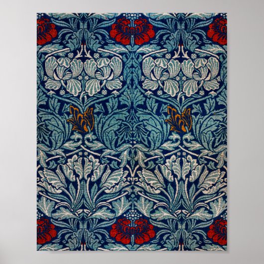 Tulip en Roos, William Morris Poster (Voorkant)