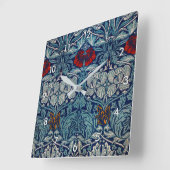 Tulip en Roos, William Morris Vierkante Klok (Hoek)