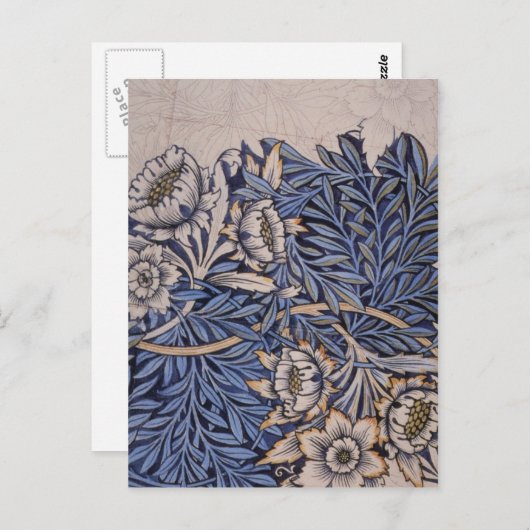 Tulip en Willow van William Morris Briefkaart (Voorkant / Achterkant)