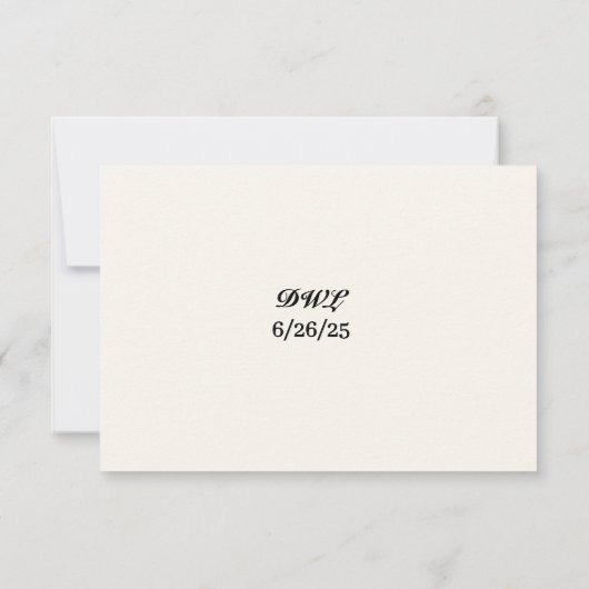 Tulip Ever After RSVP kaart (Achterkant)