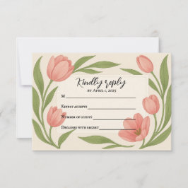 Tulip Ever After RSVP kaart