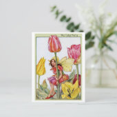Tulip Fairy Briefkaart (Staand voorkant)