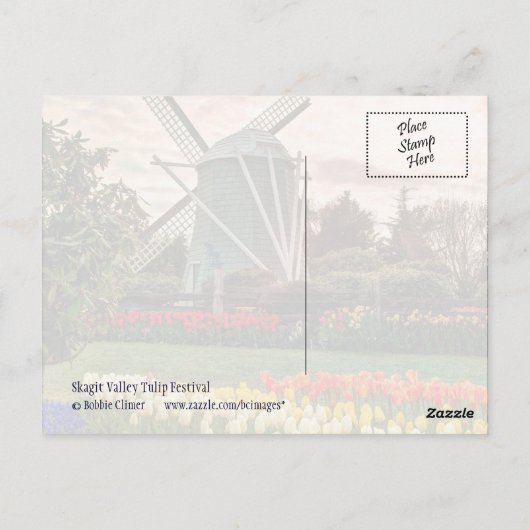Tulip Festival Briefkaart (Achterkant)