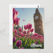 Tulip Festival in Ottawa Canada Travel Briefkaart (Voorkant / Achterkant)