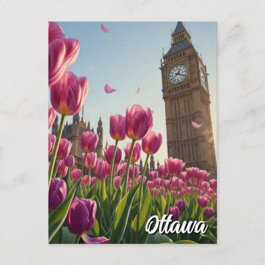 Tulip Festival in Ottawa Canada Travel Briefkaart (Voorkant)