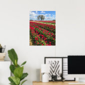 Tulip Field met Kite, Oregon Poster (Thuiskantoor)