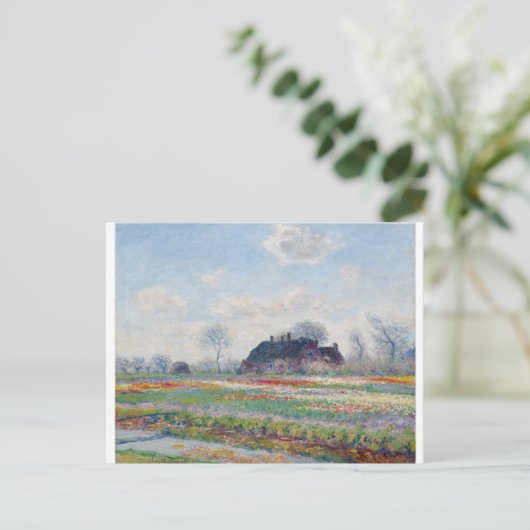Tulip Fields op Sassenheim door Claude Monet Briefkaart (Staand voorkant)