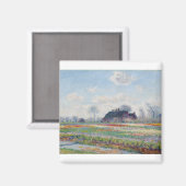 Tulip Fields op Sassenheim door Claude Monet Magneet (Voorkant / Achterkant)