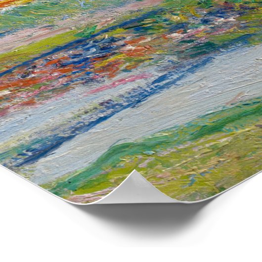 Tulip Fields op Sassenheim door Claude Monet Poster (Hoek)