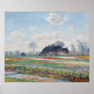 Tulip Fields op Sassenheim door Claude Monet Poster