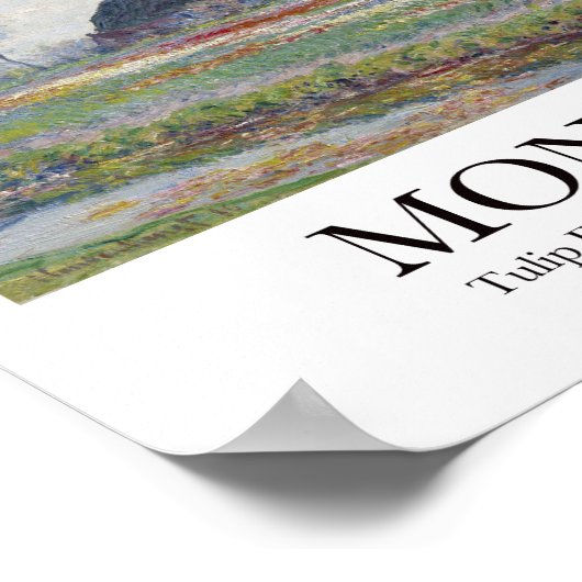 Tulip Fields op Sassenheim door Claude Monet Poster (Hoek)
