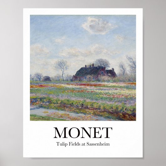 Tulip Fields op Sassenheim door Claude Monet Poster (Voorkant)