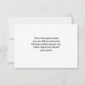 Tulip Flat Save the Date Kaart (Achterkant)