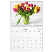 Tulip Floral tudens 12 maanden kalender GROOT (Jan 2027)