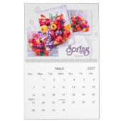Tulip Floral tudens 12 maanden kalender GROOT (Mar 2027)