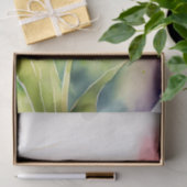 Tulip Floral-Waterverf ontkoppeling Tissuepapier (Geschenk)