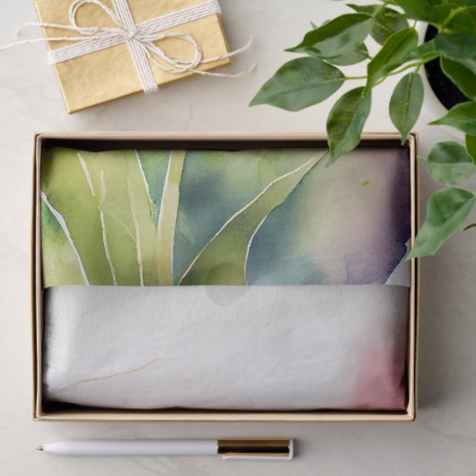 Tulip Floral-Waterverf ontkoppeling Tissuepapier (Geschenk)