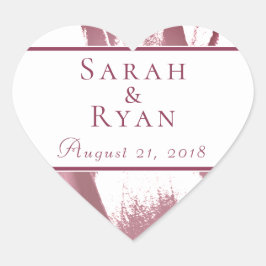 Tulip Flower Bordeaux Elegant Wedding Sticker