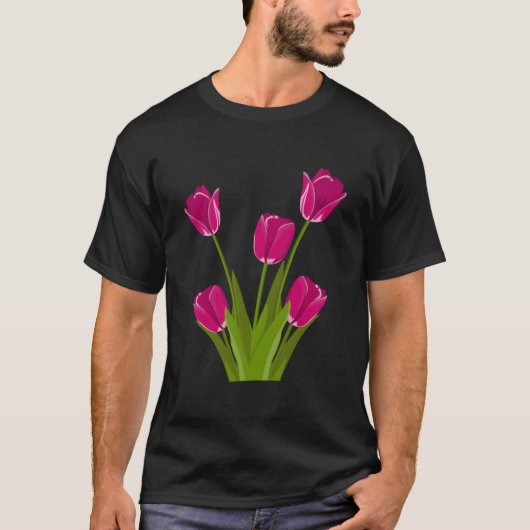 Tulip Flower Botanical For T-shirt (Voorkant)