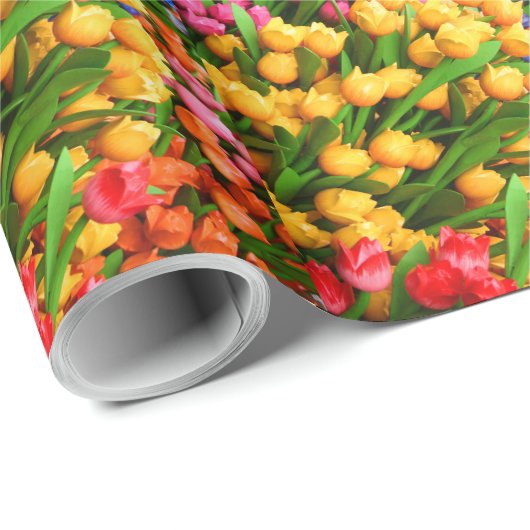 Tulip Flower galore gift Cadeaupapier (Rol Hoek)