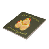 Tulip Flower Go With Your Heart Inspirational  Tegeltje (Zijkant)