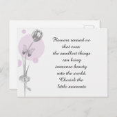 Tulip Flower Hartelijk dank Briefkaart (Voorkant / Achterkant)