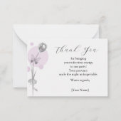 Tulip Flower Hartelijk dank Notitiekaartje (Voorkant)