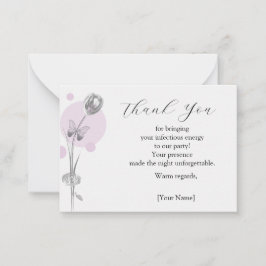 Tulip Flower Hartelijk dank Notitiekaartje