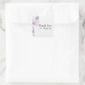 Tulip Flower Hartelijk dank Vierkante Sticker (Tas)