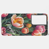 Tulip Flower telefoonhoesje Samsung Galaxy Hoesje (Linkerkant)