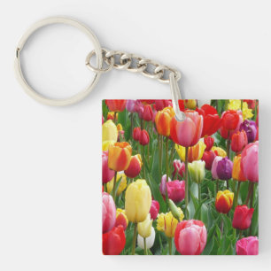 Tulip Flowers Garden Banner Sleutelhanger