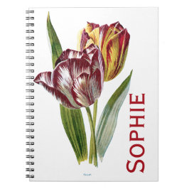  Tulip Flowers gepersonaliseerd Notitieboek