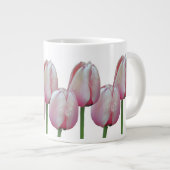 Tulip Flowers Jouw naam op maat Grote Koffiekop (Voorkant rechts)