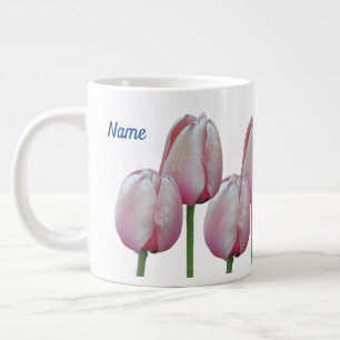 Tulip Flowers Jouw naam op maat Grote Koffiekop