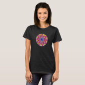 Tulip Flowers Mandala Spring Flower Nature Aesthet T-shirt (Voorkant volledig)
