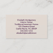  Tulip Flowers Professional Visitekaartje (Achterkant)