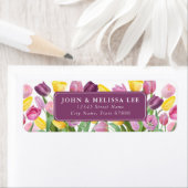 Tulip Flowers Retouradres Labels (Insitu)