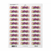 Tulip Flowers Retouradres Labels (Full Sheet)