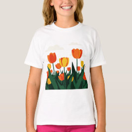 Tulip flowers t-shirt