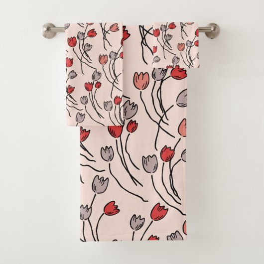 Tulip Garden Bad Handdoek (Insitu)