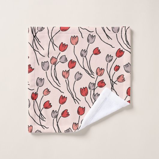 Tulip Garden Bad Handdoek (Wasdoekje)