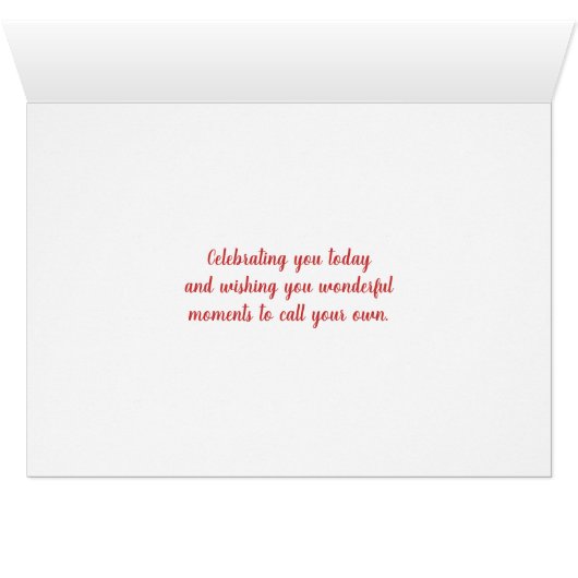 Tulip Garden Birthday (Binenzijde Horizontaal (Onderkant))