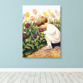 Tulip Garden Canvas Afdruk (Insitu (Houten vloer))