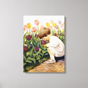 Tulip Garden Canvas Afdruk