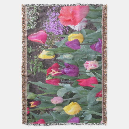 Tulip Garden Deken (Voorkant Verticaal)