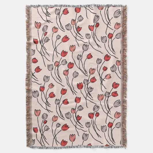 Tulip Garden Deken (Voorkant Verticaal)