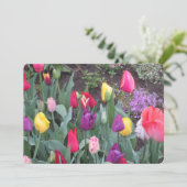 Tulip Garden Flat Holiday Kaart (Staand voorkant)