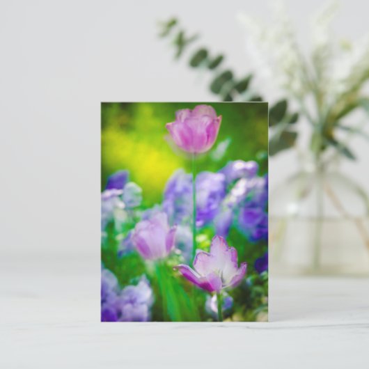 Tulip garden, Giverny, Frankrijk Briefkaart (Staand voorkant)