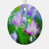 Tulip garden, Giverny, Frankrijk Keramisch Ornament (Links)